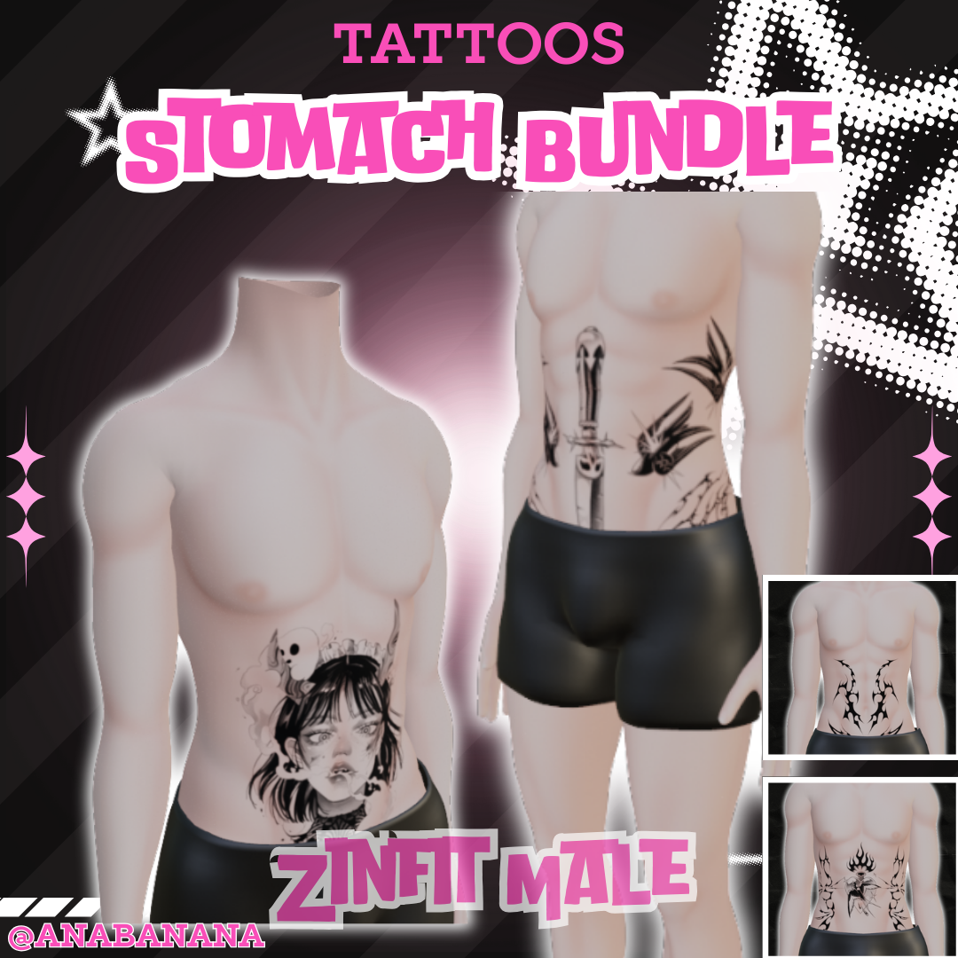 🖊️ Stomach Bundle Tatts | Zinfit Male