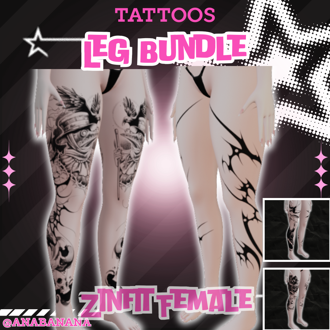 🖊️ Leg Bundle Tatts | Zinfit Female