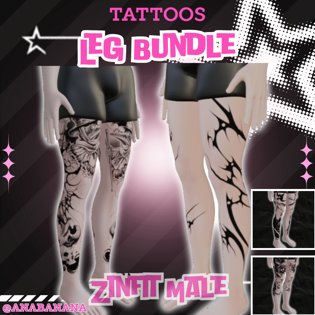 🖊️ Leg Bundle Tatts | Zinfit Male
