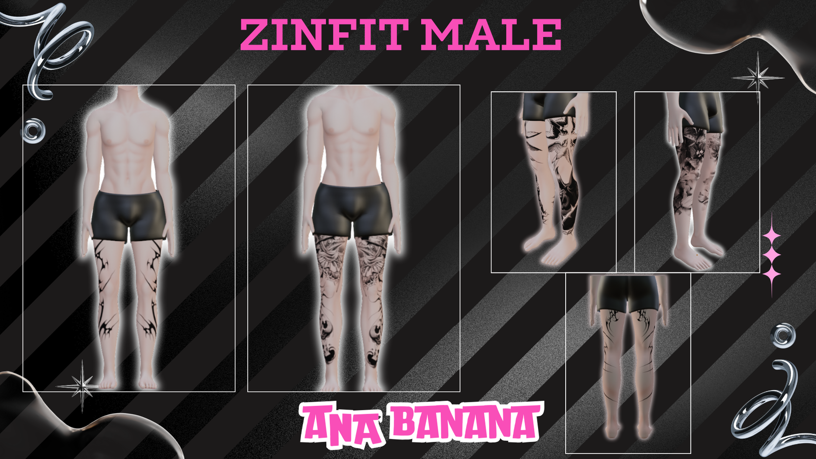 🖊️ Leg Bundle Tatts | Zinfit Male