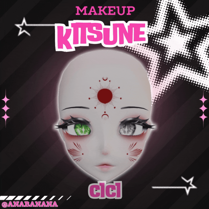 (J:) 🦊Kitsune Makeup | Cici + Starlight + Kiyomi + VRB Furry