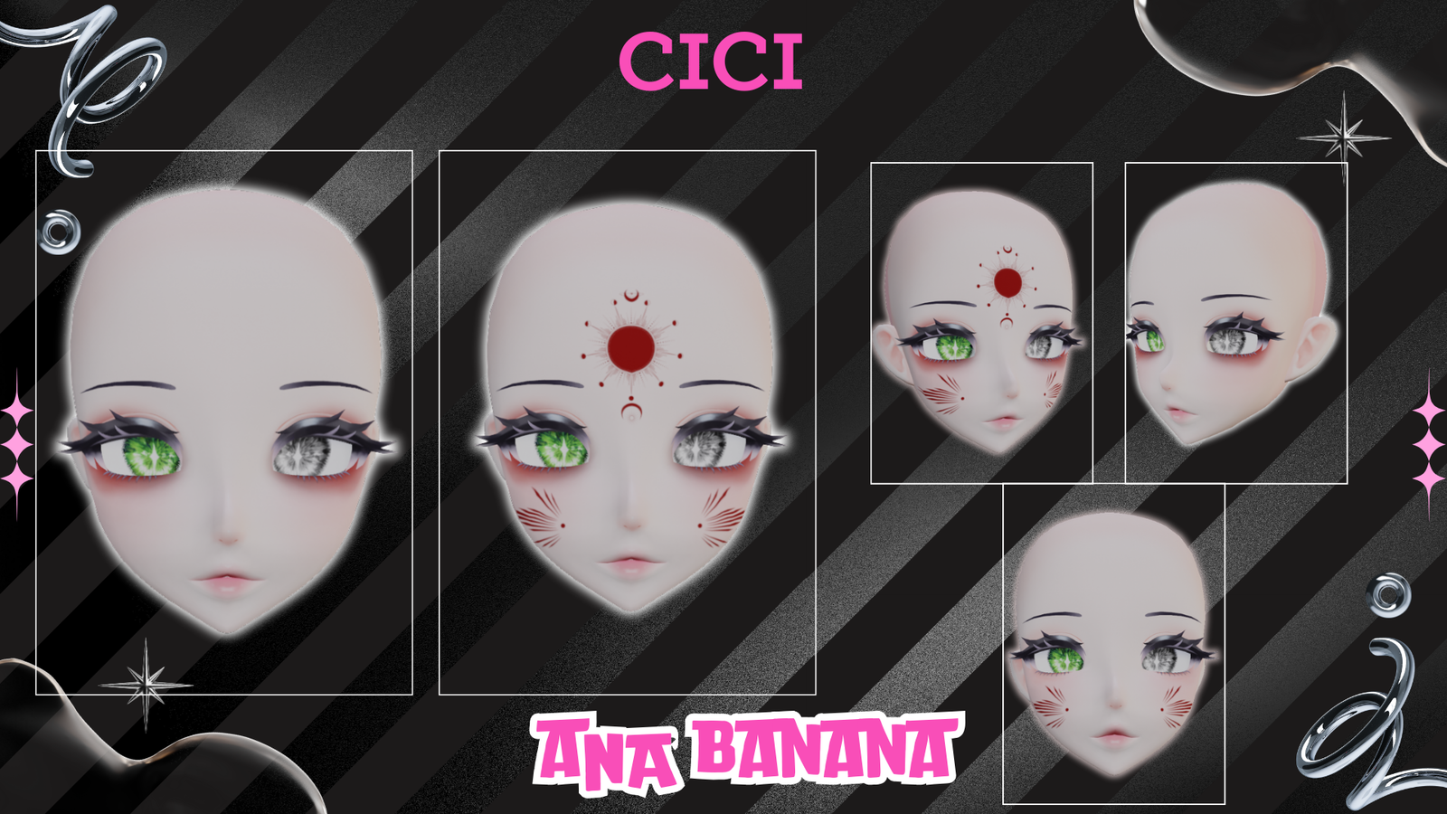 (J:) 🦊Kitsune Makeup | Cici + Starlight + Kiyomi + VRB Furry