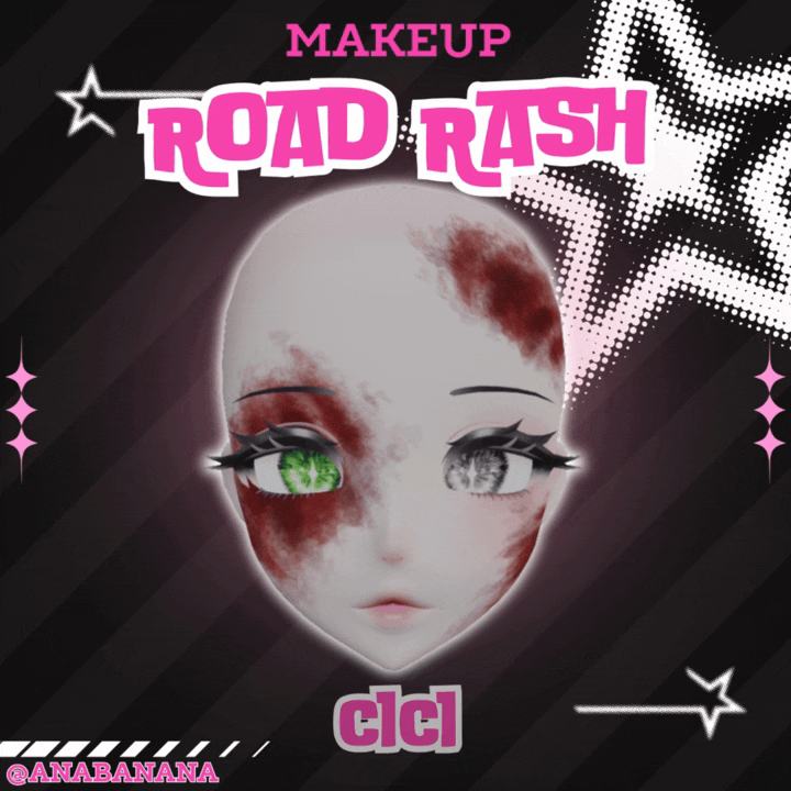 (J:) 🚗 Road Rash Makeup | Cici + Starlight + Kiyomi + VRB Furry