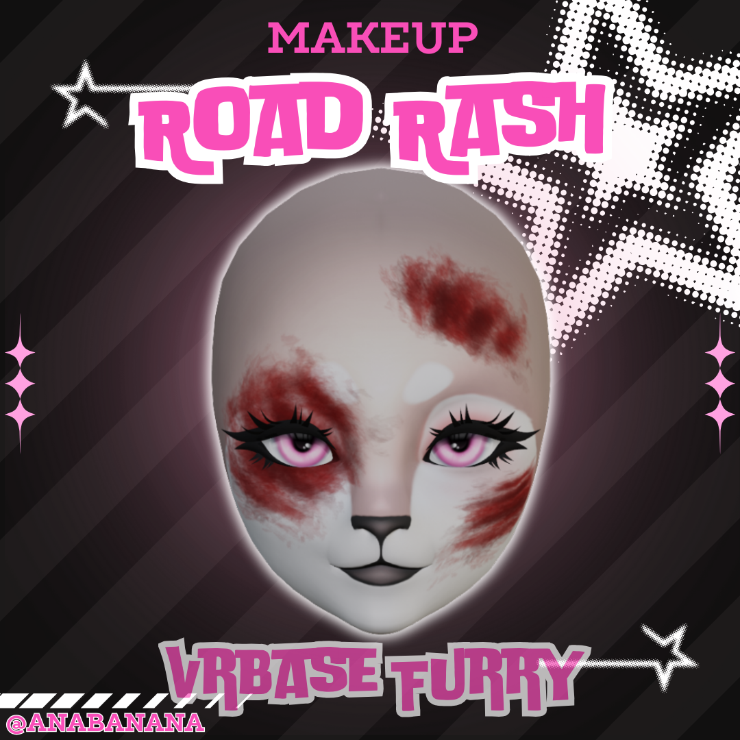 (J:) 🚗 Road Rash Makeup | Cici + Starlight + Kiyomi + VRB Furry