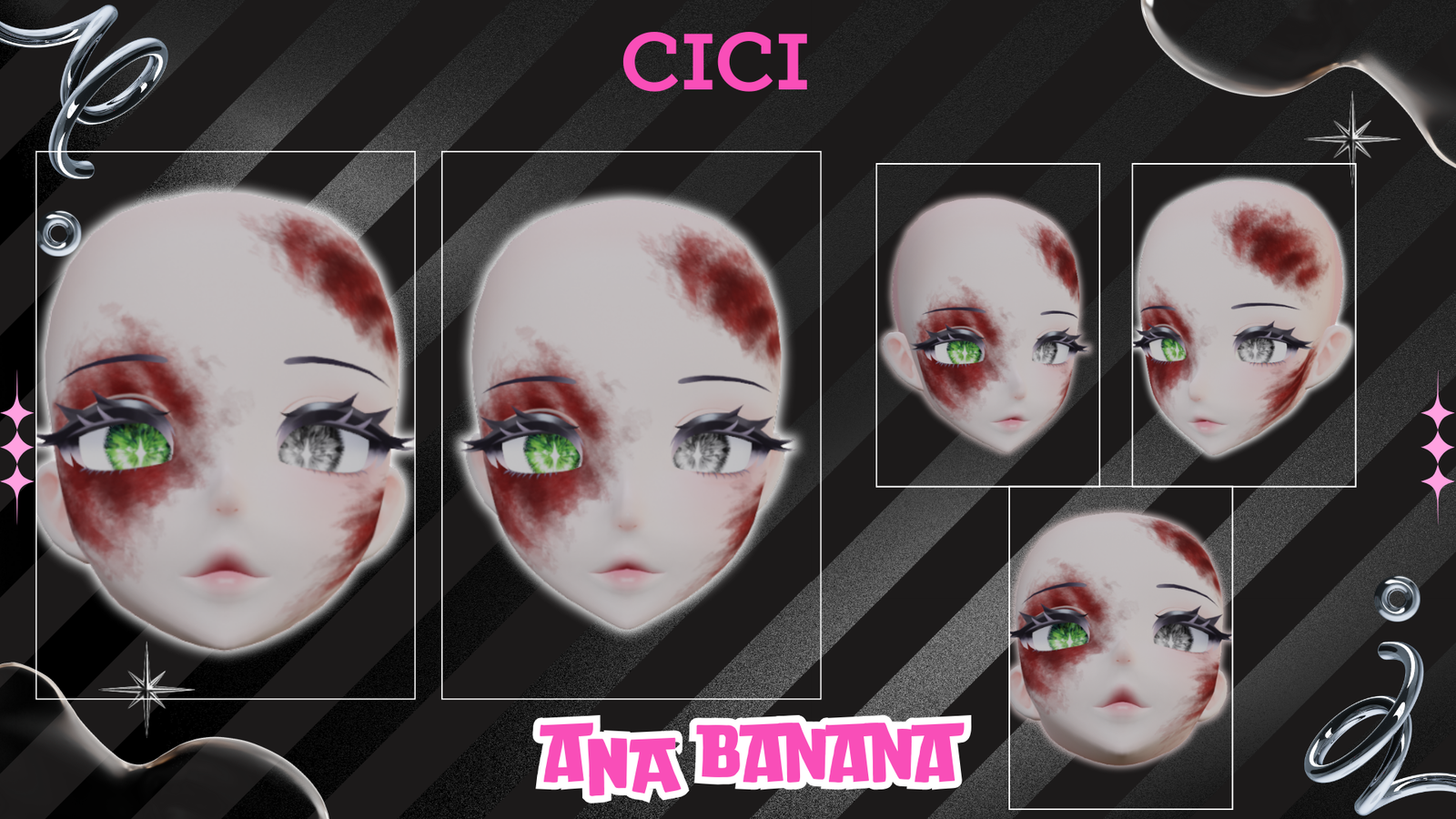 (J:) 🚗 Road Rash Makeup | Cici + Starlight + Kiyomi + VRB Furry