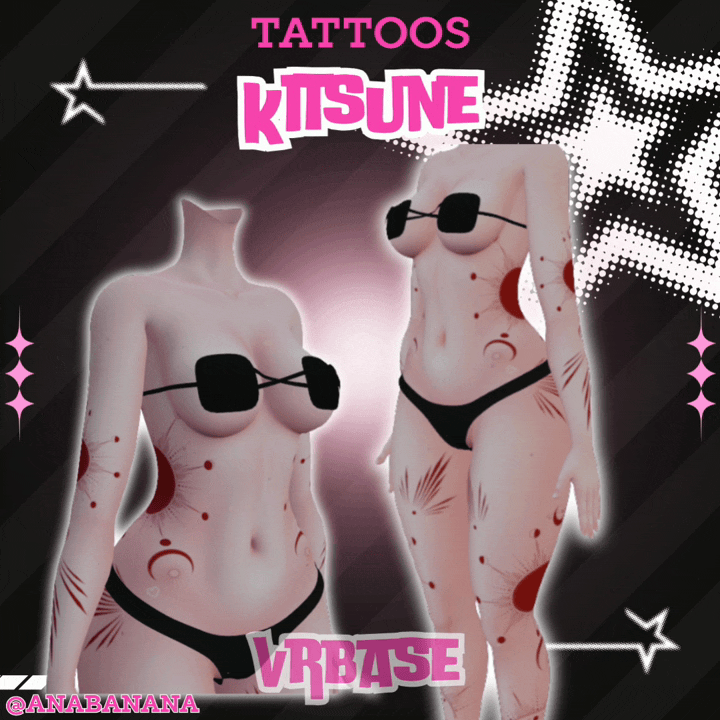 (J:) 🦊 Kitsune Tatts | Vrbase + Akii + Zinfit F/M