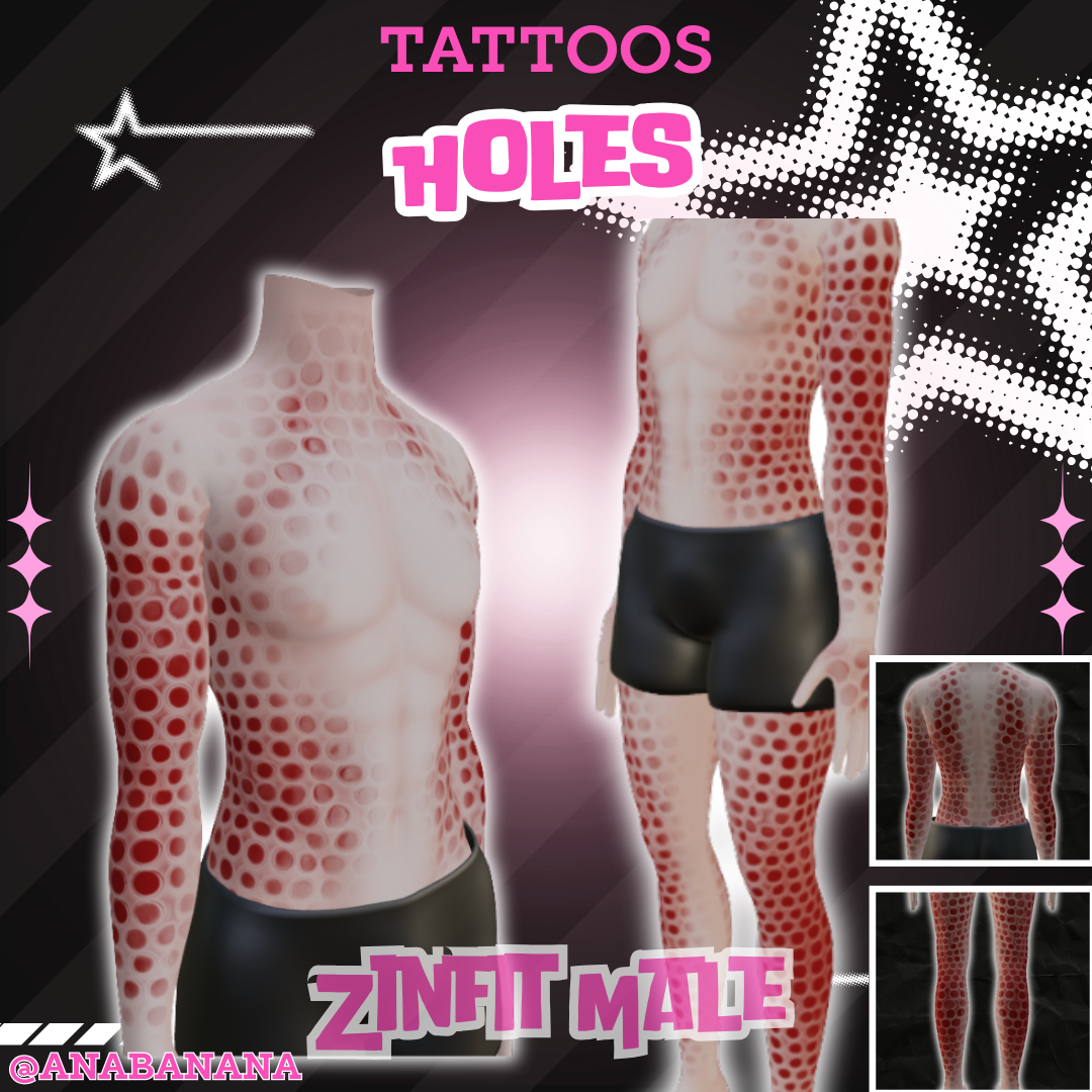 🕳️ Holes Tatts | Zinfit Male