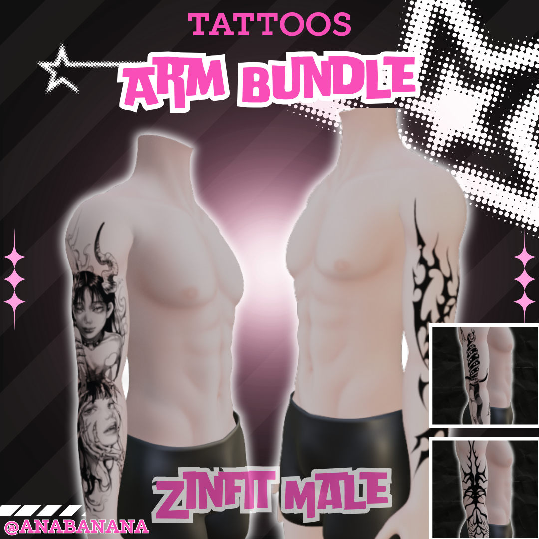 🖊️ Arm Bundle Tatts | Zinfit Male