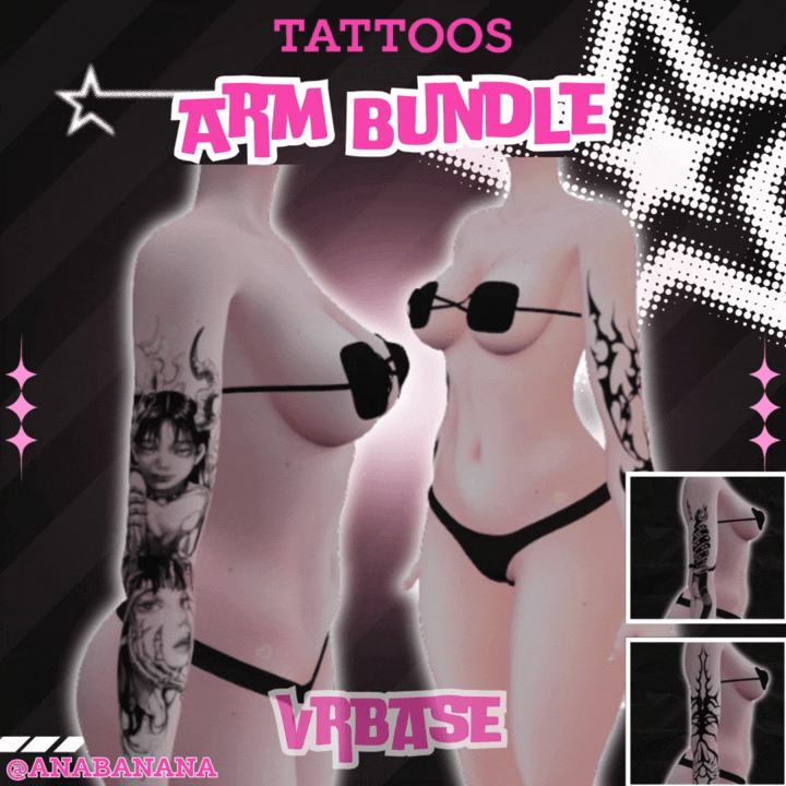 🖊️ Arm Bundle Tatts | Vrbase + Akii + Zinfit F/M