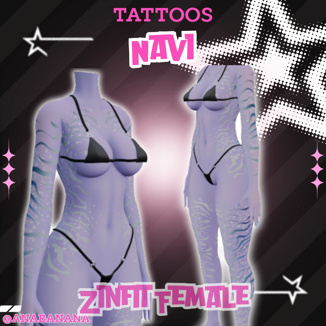 (All:) 💙 Navi Tatts | Egirl + Akii V1 + Zinfit F/M