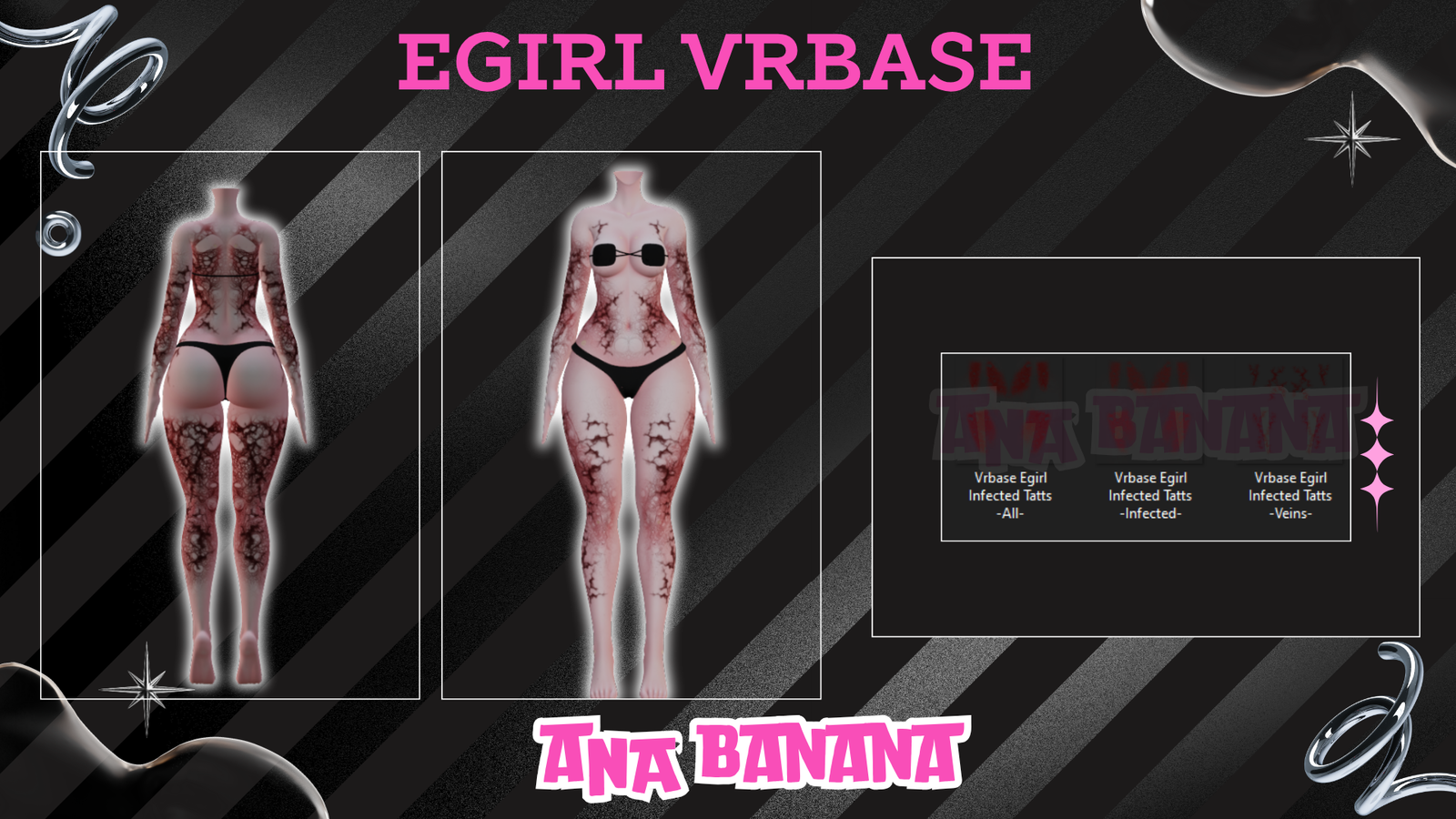 (All:) 🧟 Infected Tatts | Egirl + Akii V1 + Zinfit F/M