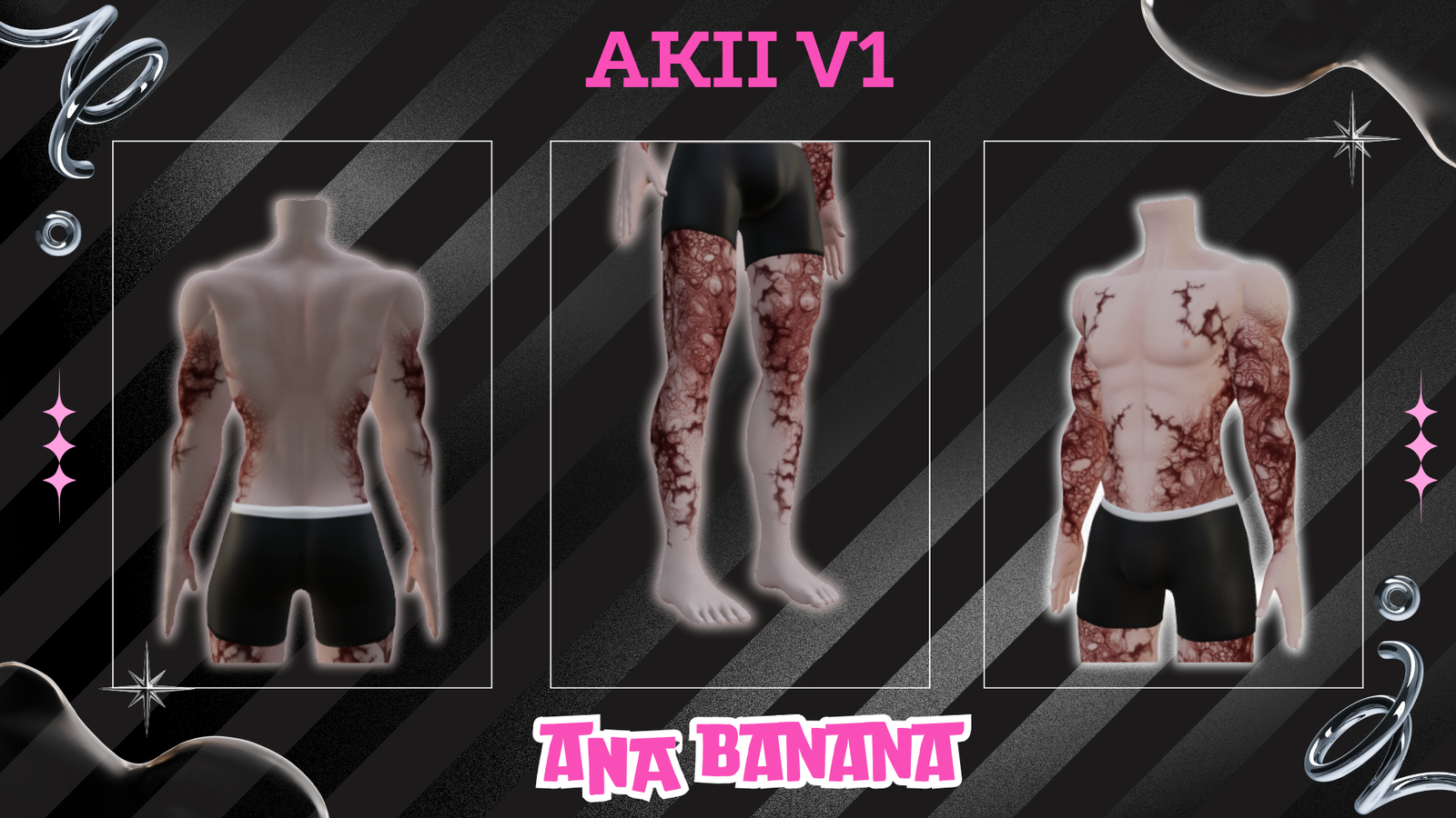 (All:) 🧟 Infected Tatts | Egirl + Akii V1 + Zinfit F/M