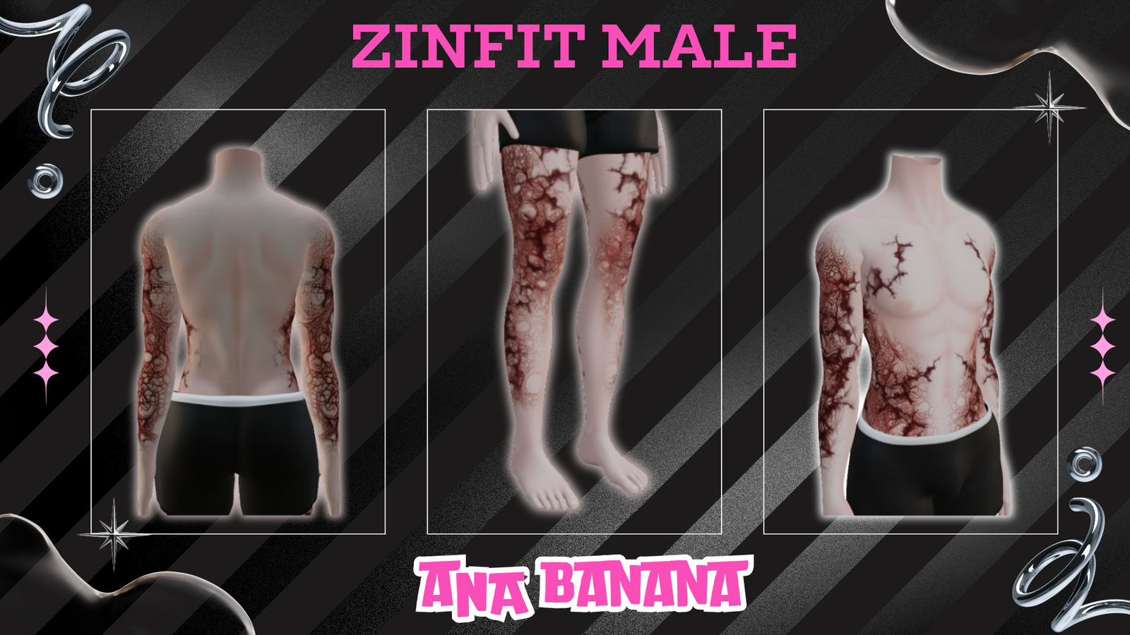 (All:) 🧟 Infected Tatts | Egirl + Akii V1 + Zinfit F/M