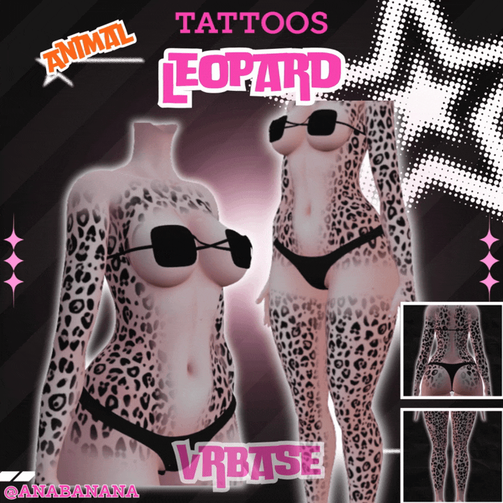 (J) : π Animal Leopard Tatts | Vrbase + Akii + Zinfit F/M