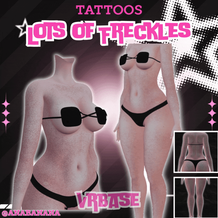 (J) : 💄 Lots of Freckles Tatts | Vrbase + Akii + Zinfit F/M