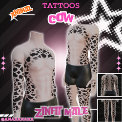 π Animal Cow Tatts | Zinfit Male