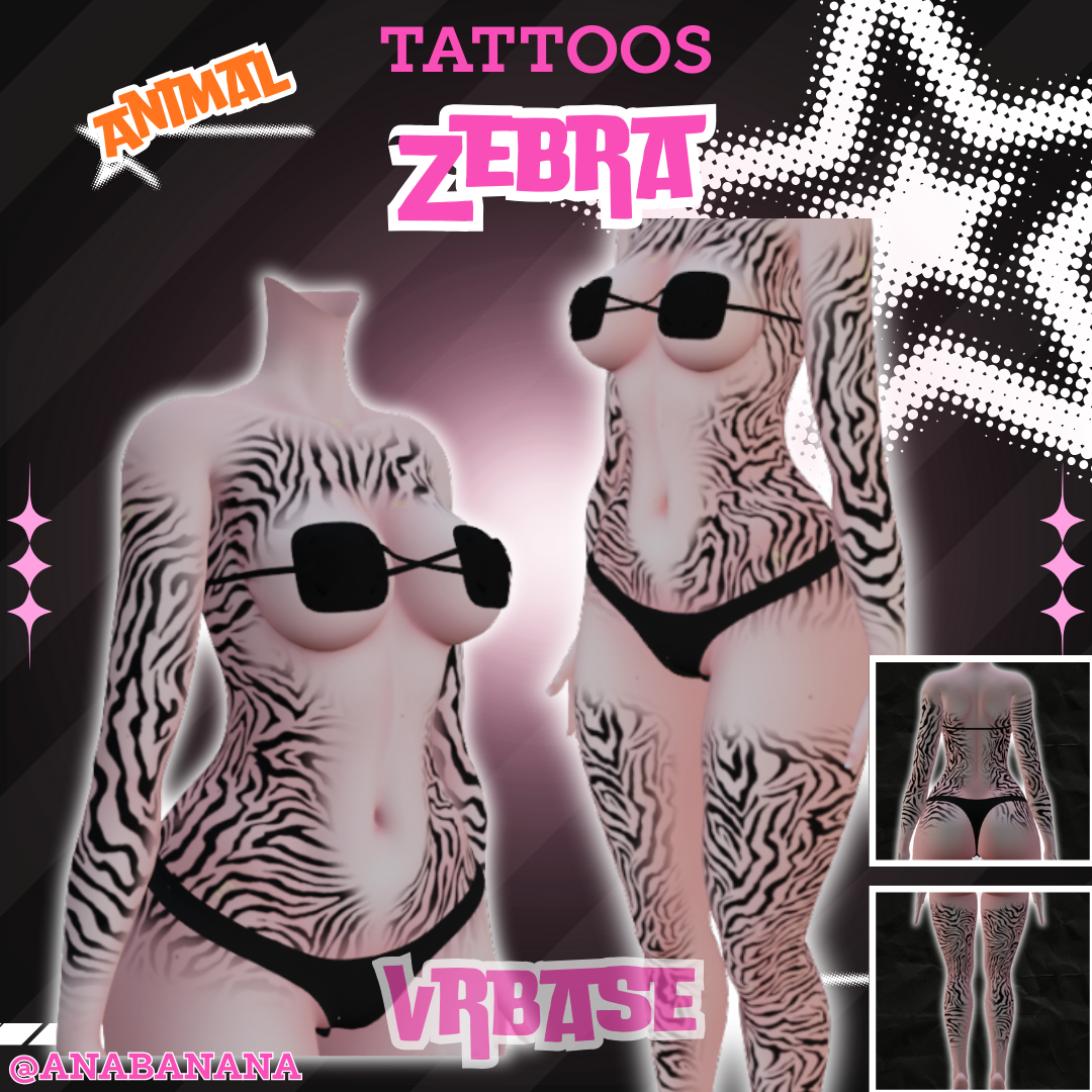 🦓 Animal Zebra Tatts | Vrbase