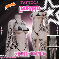 🐆 Animal Leopard Tatts | Zinfit Female