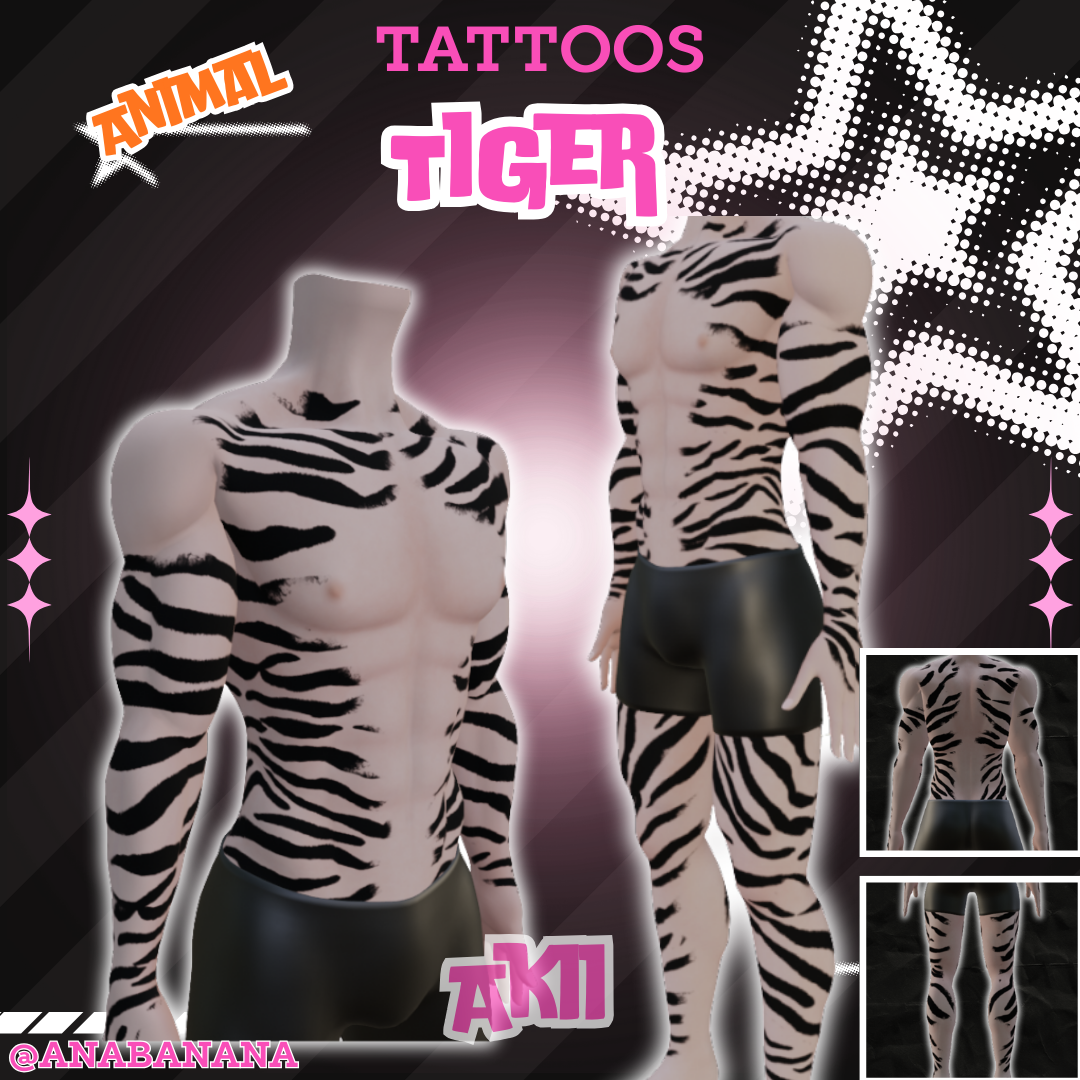 🐅 Animal Tiger Tatts | Akii