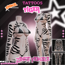 🐅 Animal Tiger Tatts | Zinfit Female