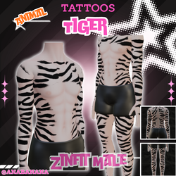 🐅 Animal Tiger Tatts | Zinfit Male