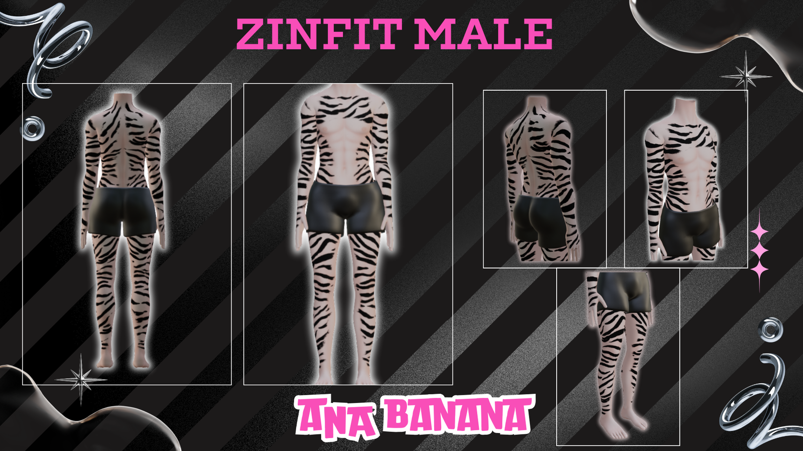 🐅 Animal Tiger Tatts | Zinfit Male