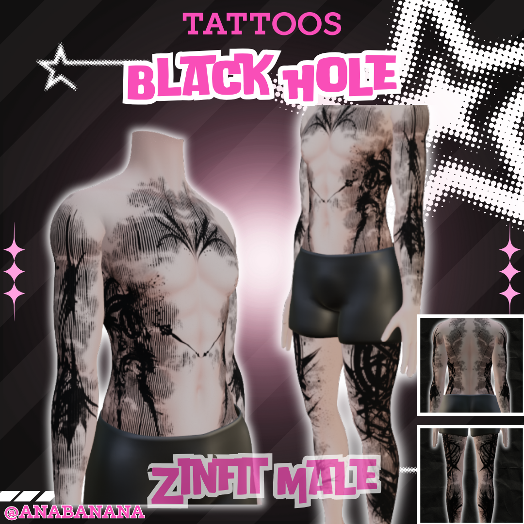 🌌Black Hole Tatts | Zinfit Male