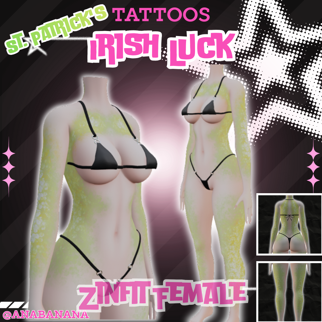 ☘️ Irish Luck Tatts | Zinfit Female