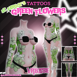 🍃 Green Flowers Tatts | Vrbase