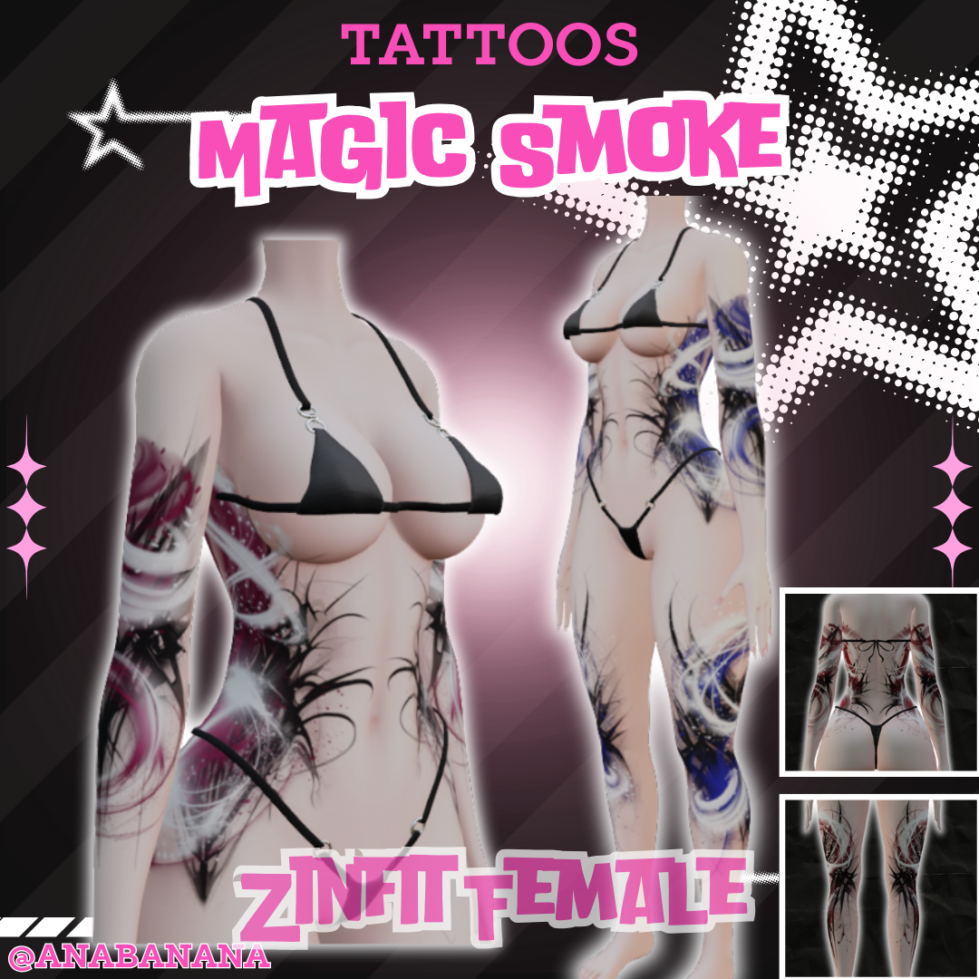 🎩 Magic Smoke Tatts | Zinfit Female