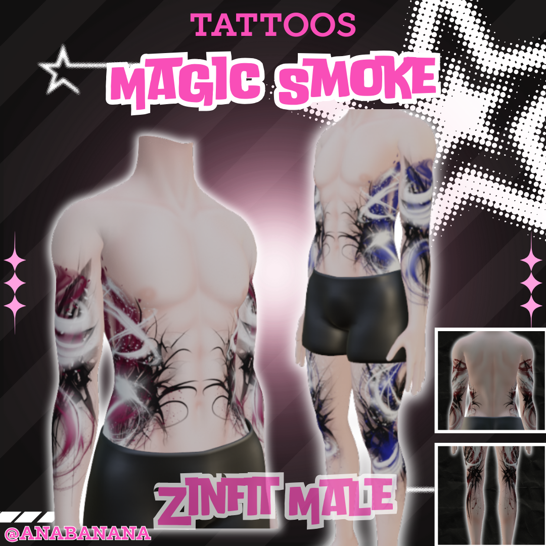 🎩 Magic Smoke Tatts | Zinfit Male