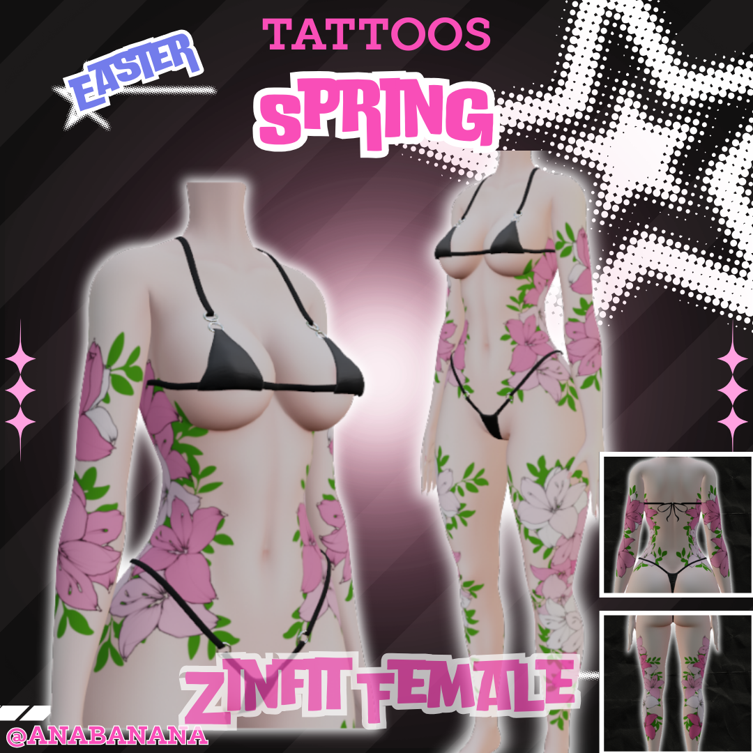💐 Spring Tatts | Zinfit Female
