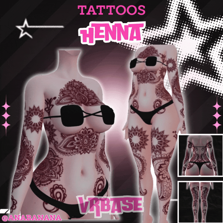 (J) : 🖊️ Henna Tatts | Vrbase + Akii + Zinfit F/M + Dolly Molly