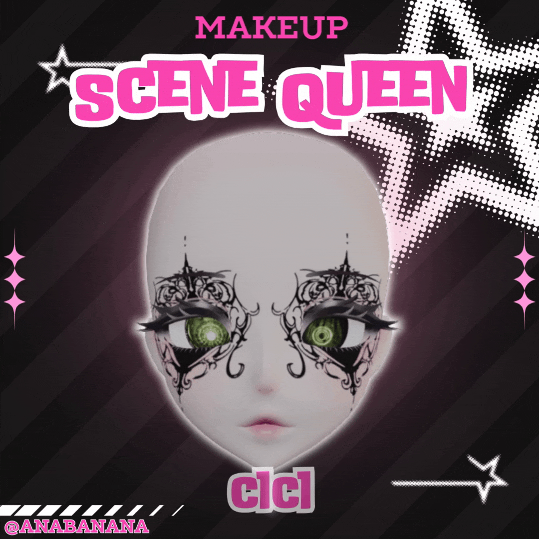 (J) : 🖤 Scene Queen Makeup | Cici + Starlight + Kiyomi + VRB Furry