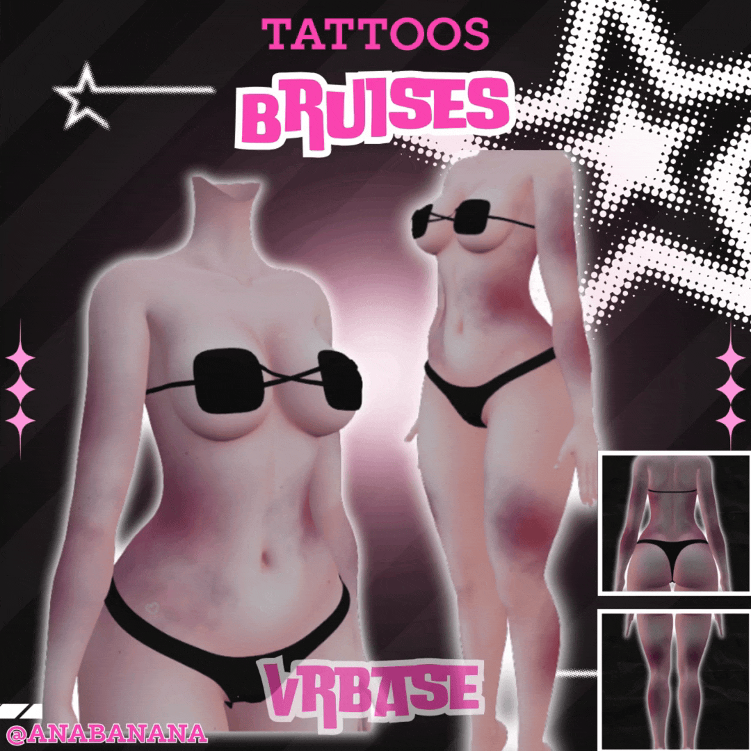 (J) : ✊ Bruises Tatts | Multi-Base Compatible