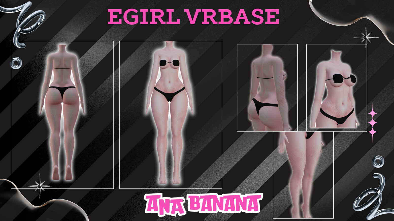 (J) : ❤️ Stretch Marks Tatts | Multi-Base Compatible