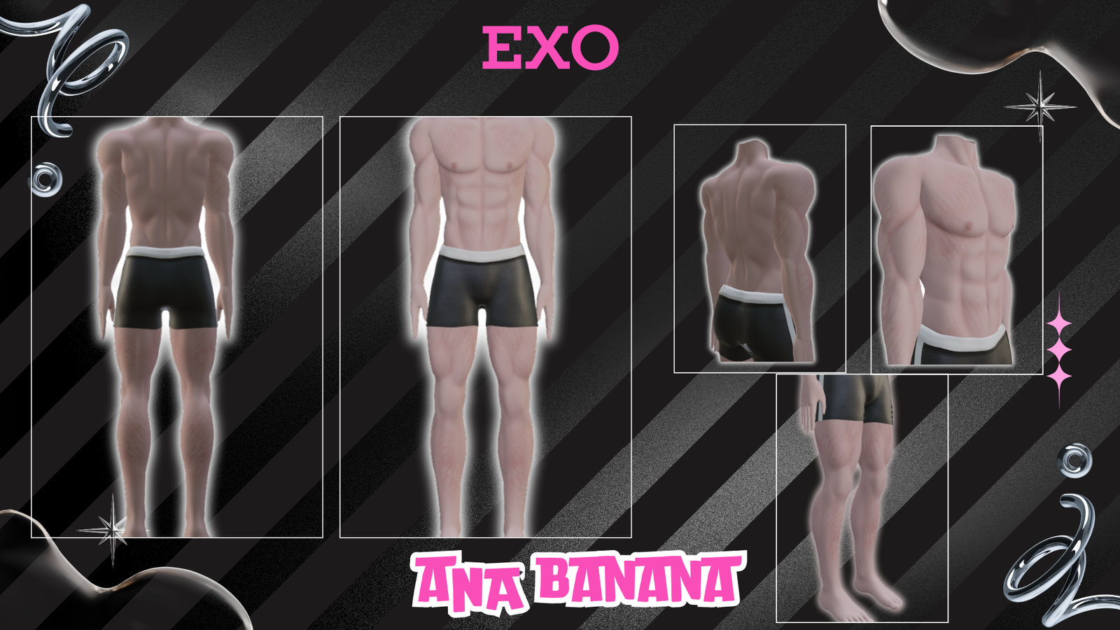 (J) : ❤️ Stretch Marks Tatts | Multi-Base Compatible