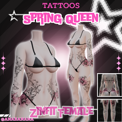 🌼Spring Queen Tatts | Zinfit Female
