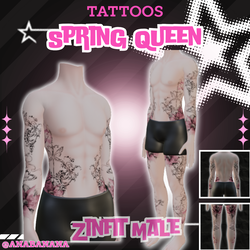 🌼Spring Queen Tatts | Zinfit Male