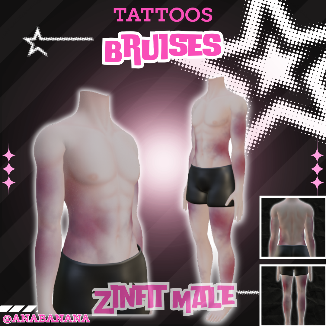 ✊ Bruises Tatts | Zinfit Male
