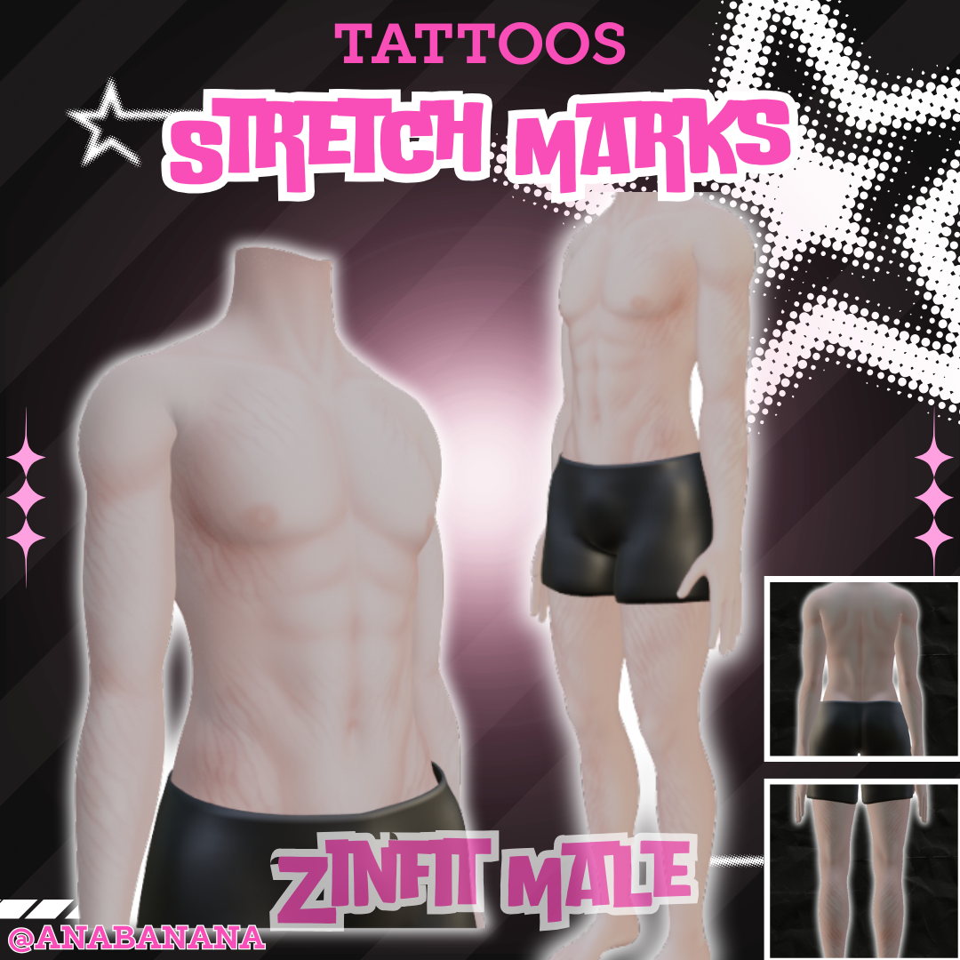 ❤️ Stretch Marks Tatts | Zinfit Male