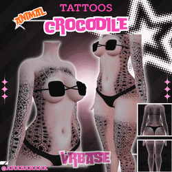 (All) : 🐊  Animal Crocodile Tatts | Vrbase + Akii + Zinfit F/M