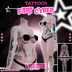 (J) : 🤖 Part Cyber Tatts | Multi-Base Compatible