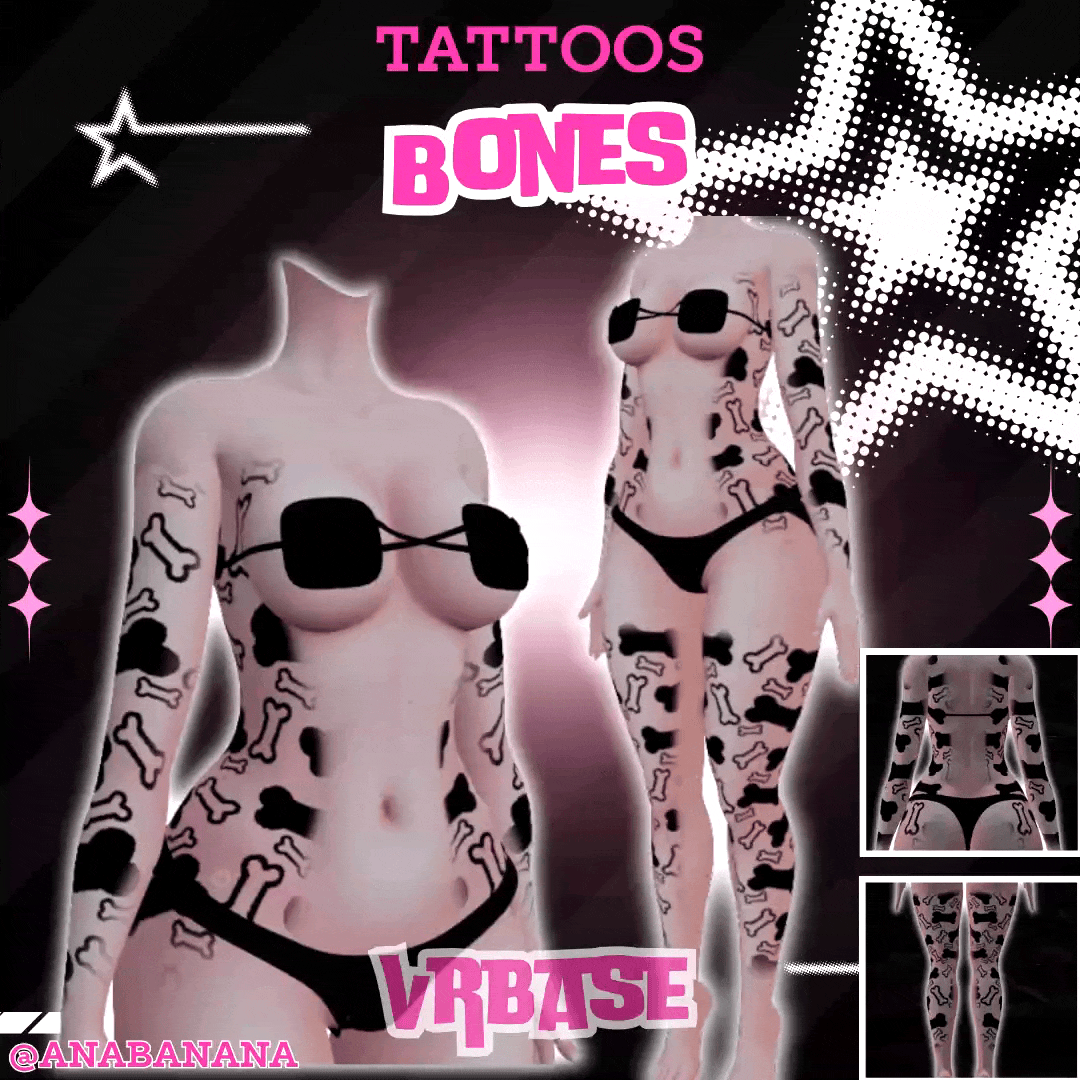 (J) : 🦴 Bones Tatts | Multi-Base Compatible