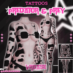(J) : 😇 Predator & Prey Tatts | Multi-Base Compatible