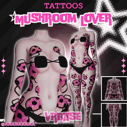 (J) : 🍄 Mushroom Lover Tatts | Multi-Base Compatible