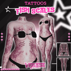 (J) : 🐠 Scales Tatts | Multi-Base Compatible