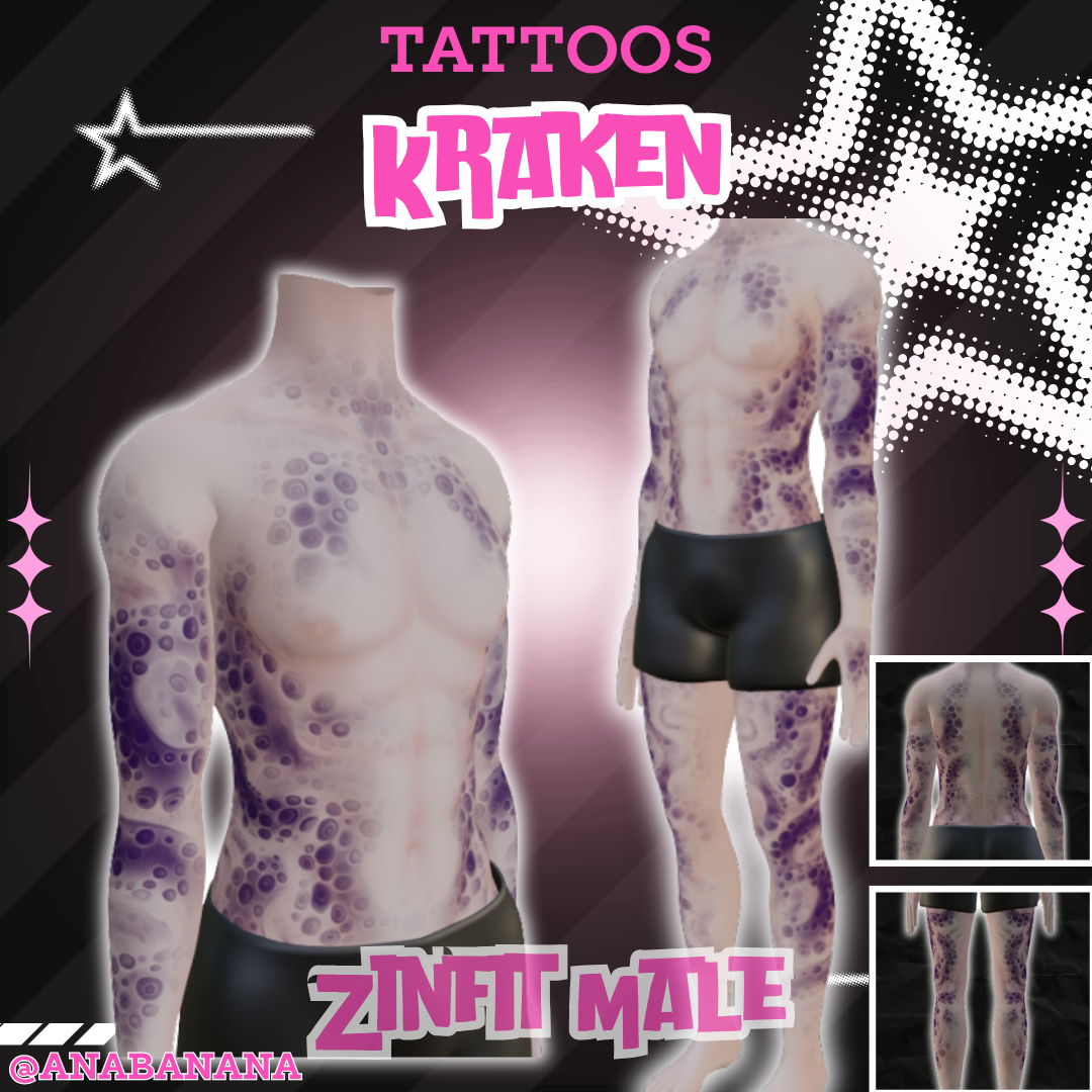 🦑 Kraken Tatts | Zinfit Male