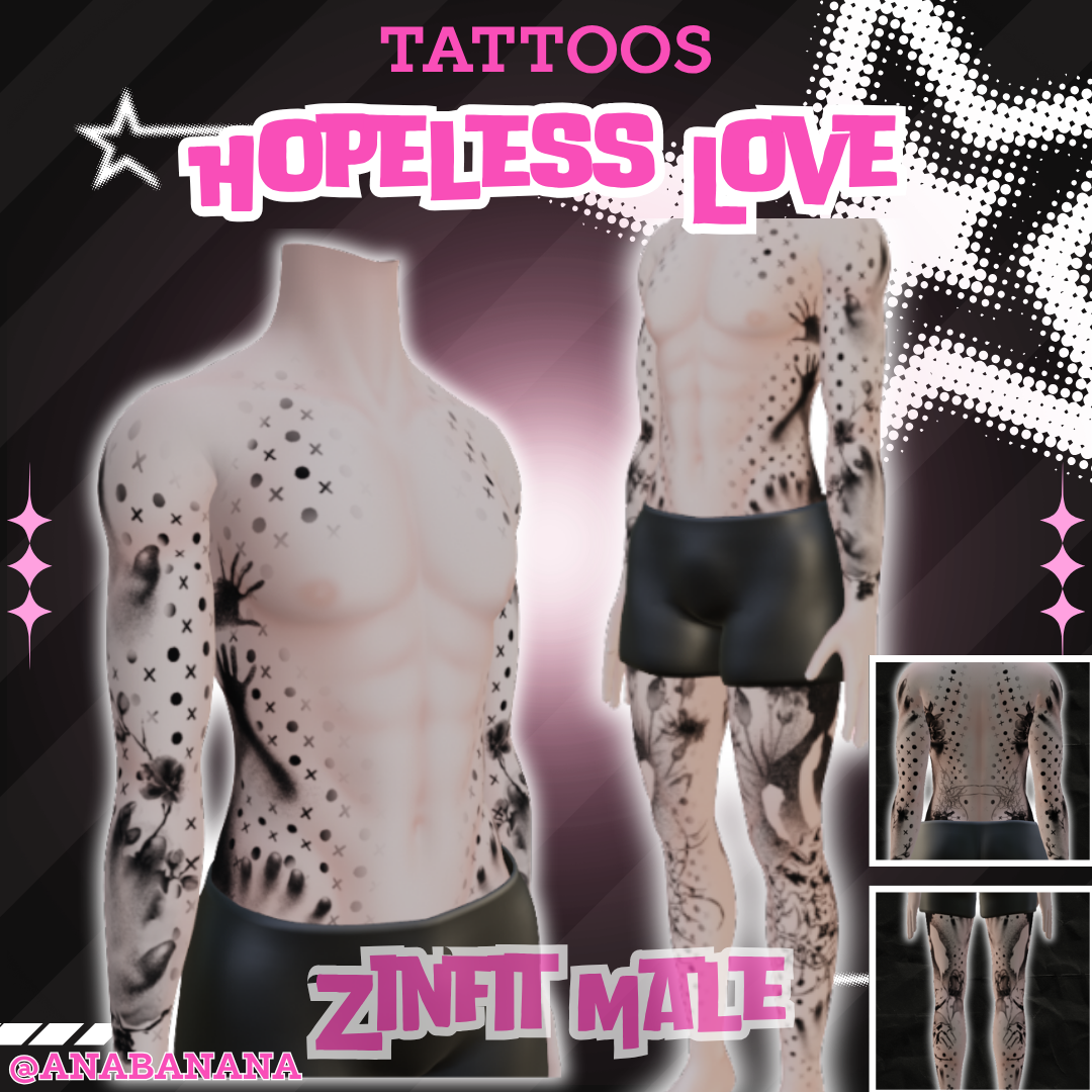 💔 Hopeless Love Tatts | Zinfit Male
