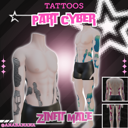 🤖 Part Cyber Tatts | Zinfit Male